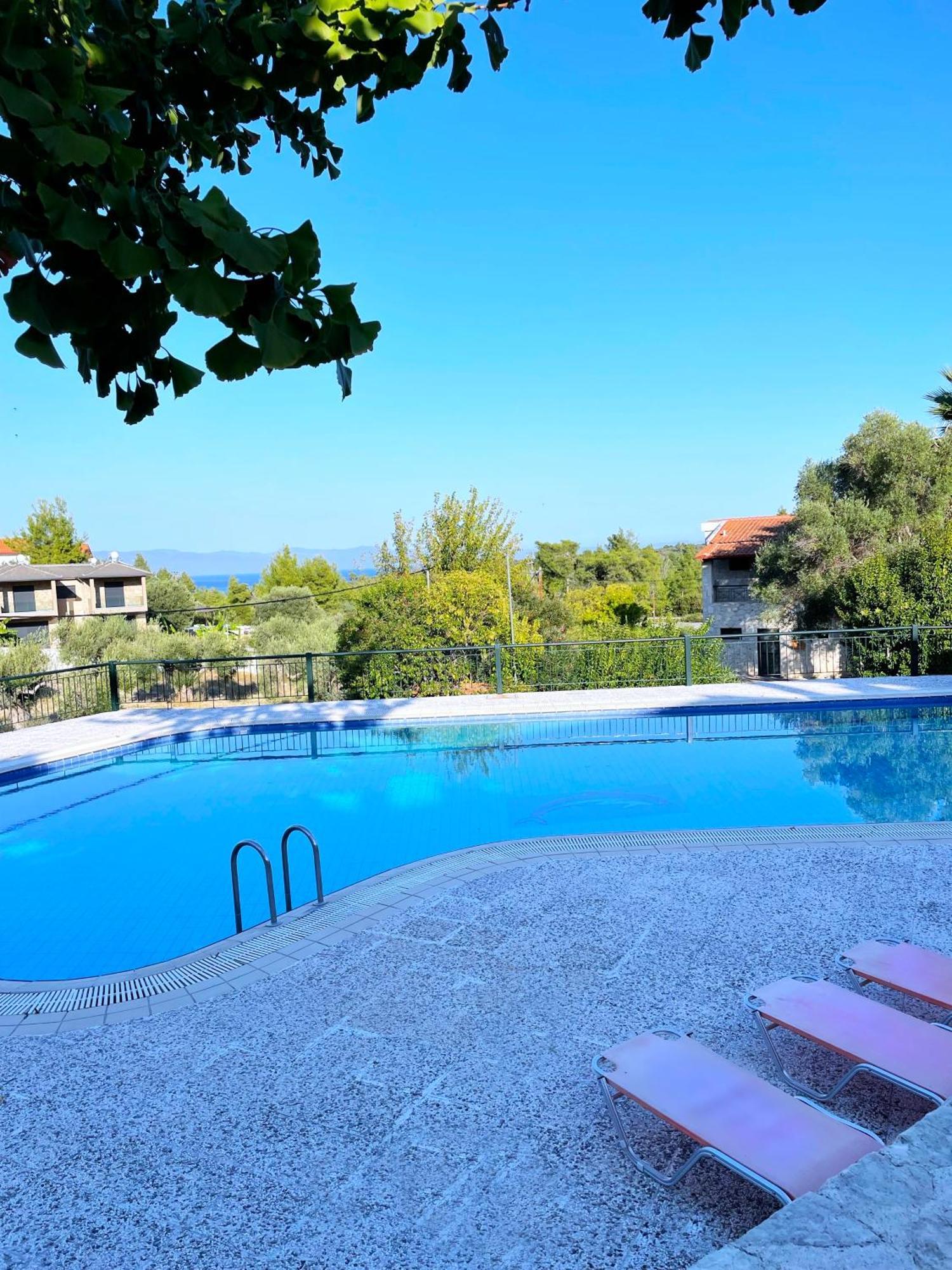 Mikael Pool Villa Paliouri Exteriör bild